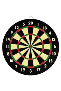 firsatgeldi Orjinal 40 Cm Dart Büyük Çift Taraflı 6 Oklu Dart Hedef Tahtası