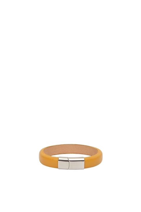 CENGİZ PAKEL Hakiki Deri Unisex Bileklik 43920-hardal