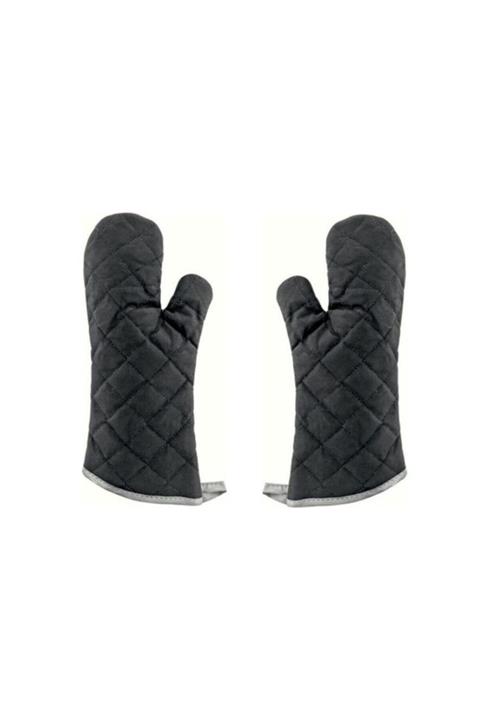 Omnisoft Büyük Boy Siyah Yanmaz Fırın Eldiveni 1 Çift