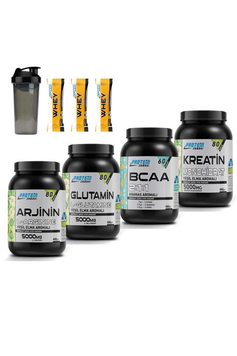 Protein Zamanı Bcaa - Kreatin Monohidrat - L-arjinin - L-glutamin Paketi