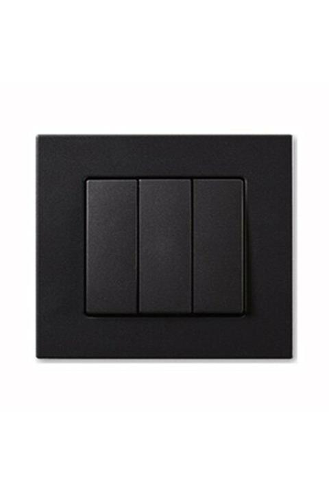 OVİVO Grano Siyah Üçlü Anahtar