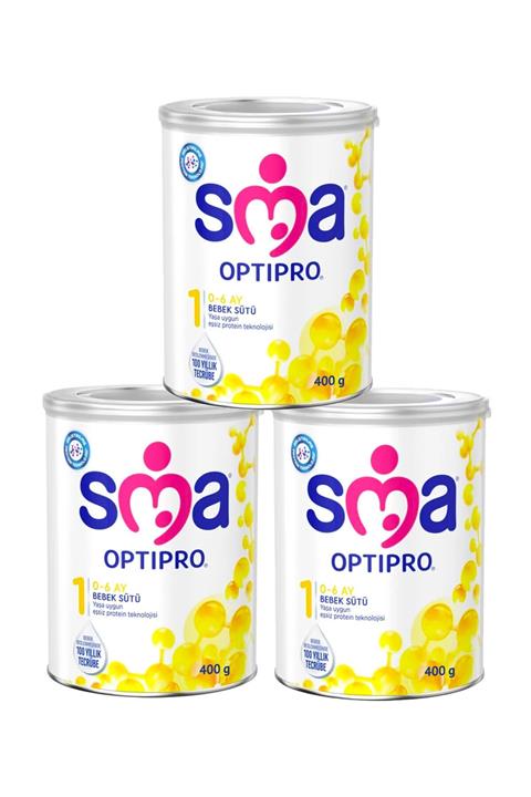 SMA Optipro Bebek Sütü 1 Numara 400 gr x 3 Adet