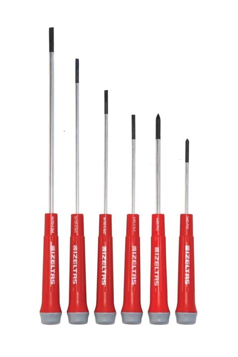 İzeltaş Elektronikçi Tip (klemens) Tornavida Seti (6 Parça)