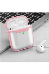 WIWU Bumper 2 In 1 Airpods Kılıf Askılı Mat Şeffaf Pürüzsüz Wifi Destekli + Popsocket