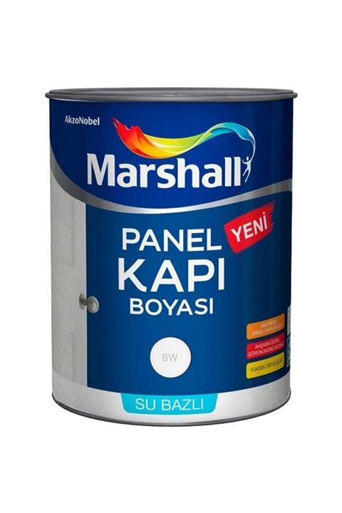 Marshall Su Bazlı Panel Kapı Boyası 1 Lt Beyaz