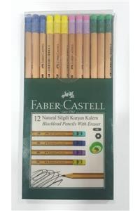 Faber Castell Natural Silgili Kurşun Kalem 12'li