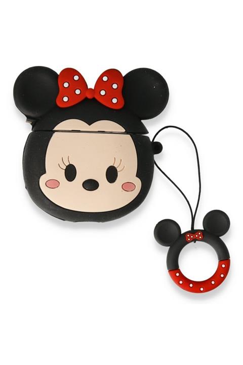 tugcepaksesuar Airpods Minnie Mouse Karakterli Bluetooth Kulaklık Kılıfı