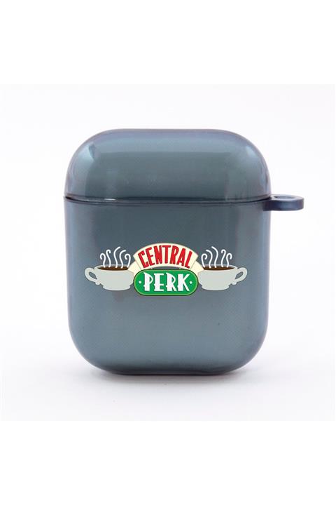 shoptocase Central Perk Friends Detaylı Füme Renk Airpods Kılıfı