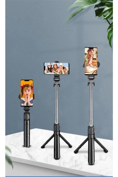 Phonextra Xt-02 Bluetooth Selfie Çubuğu Monopod Uzaktan Kumandalı Selfie Özçekim Yatay Dikey Açı Tiktok