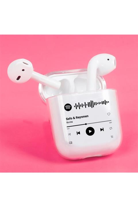 Spoyi Spotify Barcode Tasarımlı Airpods Kılıfı