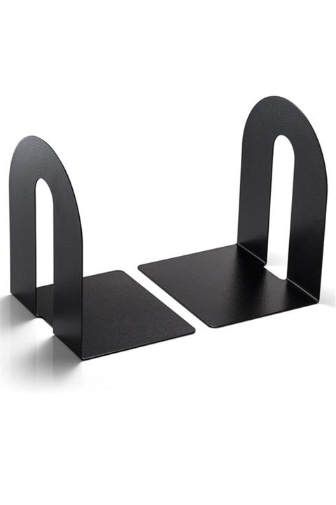 TARMOSER Metal Siyah 2'li Set Kitap Tutucu, Kitap Desteği