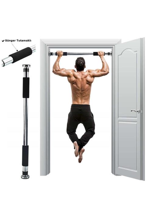 GİYİNCEL 80-130 Cm Koridor Kapı Barfiksi Barfix Aleti Çubuğu Çekme Barı Demiri Bar