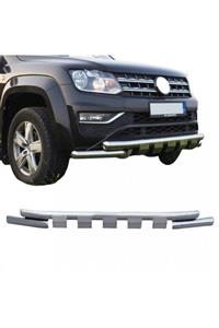 UCUZ GARAJ Toyota Hilux Vigo 2012 Sonrası Krom Shark Ön Koruma Aqm