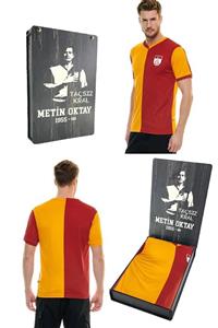 Galatasaray Metin Oktay Fan Forma Özel Tasarım Retro Ahşap Kutulu