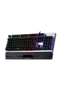 TURBOX Tr-k12 Rgb Işıklı Metal Kasa Bilek Padli Gaming Klavye