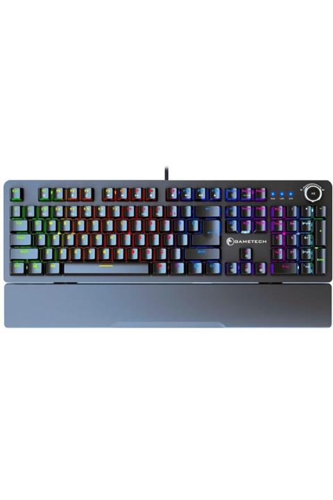 GAMETECH Black Rider Blue Mavi Switch Rgb Gradyen Pro Gaming Oyuncu Mekanik Klavye