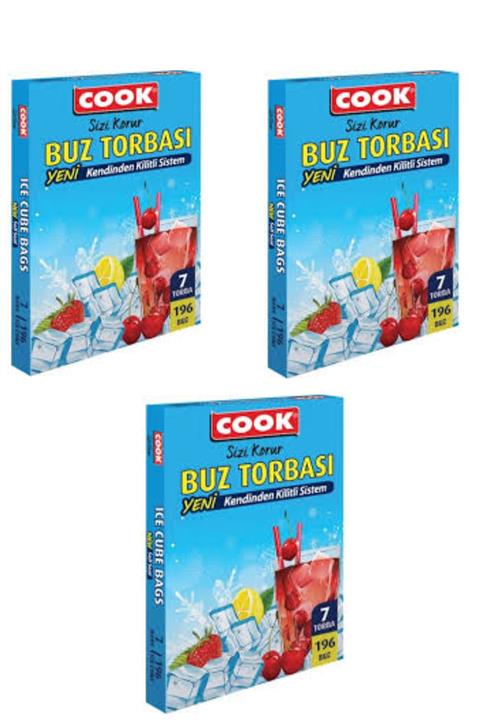 COOK Buz Torbası 7 torba x 3 adet