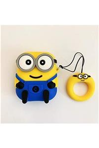 Bilişim Aksesuar Sevimli Minion  1.ve 2. Nesil Airpods Kılıfı