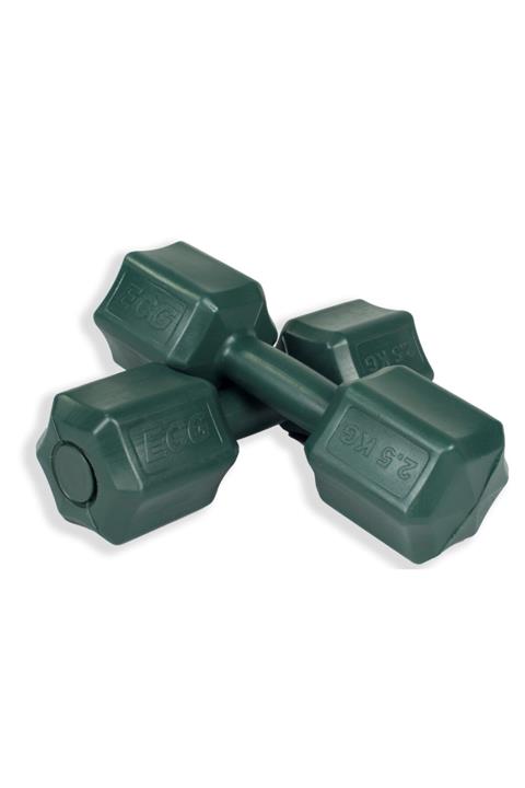 ECG Spor Yeşil 2.5 Kg Dambıl Seti 2.5 Kg X 2 Toplam 5 Kg Ağırlık Seti