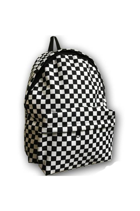 NARKİSSOS Damalı Okul Sırt Çantası