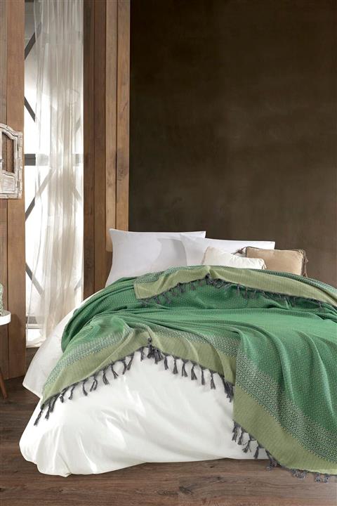 Wellstil Artemis Yeşil Peştamal Dokuma Yatak,pike,piknik,plaj,koltuk Örtüsü