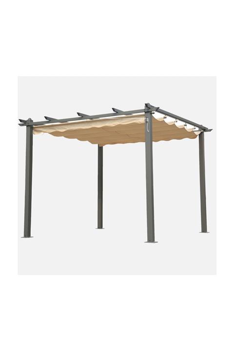 Drc Steel Gazebo Parti Çadırı Bej