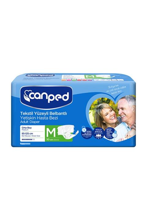 Canped Belbantlı Tekstil Yüzeyli Hasta Bezi Orta (m) 30'lu