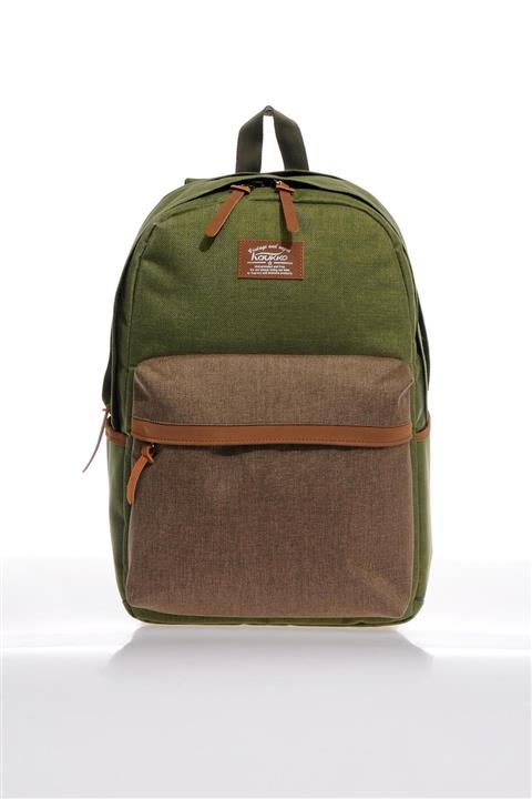 KAUKKO K1078 Haki-kahverengi Unisex Sırt Çantası