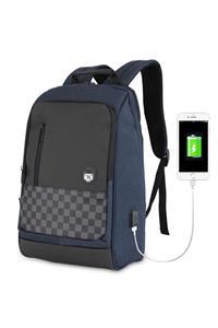 My Valice Unisex Lacivert Smart Bag Usb Şarj Girişli Akıllı Sırt Çantası 1204