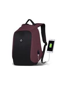 My Valice Smart Bag Secret Usb Şarj Girişli Akıllı Sırt Çantası Bordo