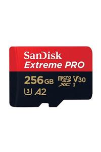 SanDisk Extreme Pro 256 GB MicroSDXC Hafıza Kartı U3 A2 170MB/s +SD Kart Adaptörü SDSQXCZ-256G-GN6MA