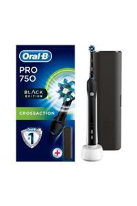 OralB Pro 750 Şarj Edilebilir Diş Fırçası Cross Action Siyah