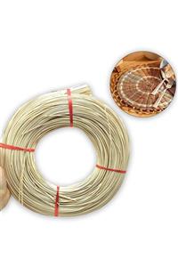 Hobizubi Rattan Doğal Bambu Çubuk 5 Kg - 2mm Örgü Rattan Ip