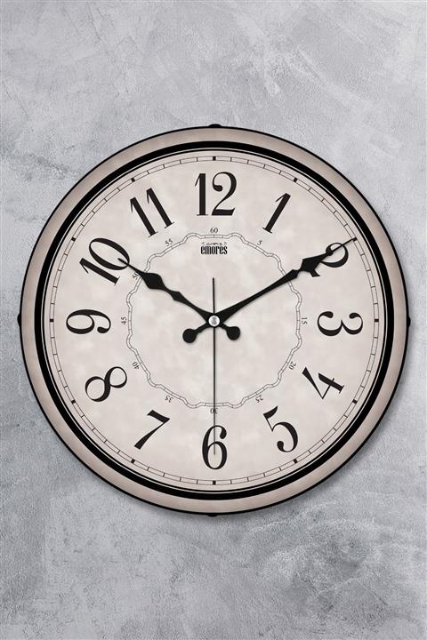 EMORES Dekoratif Cam Bombe Sessiz Mekanizma Duvar Saati 36 Cm