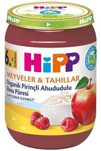 Hipp Organik Pirinçli Ahududulu Elma Püresi 190gr