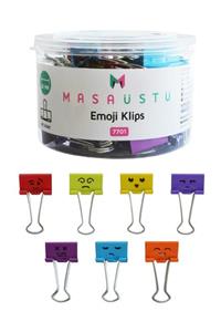 Masaüstü Kırtasiye Emoji Klips 48'li Kutu