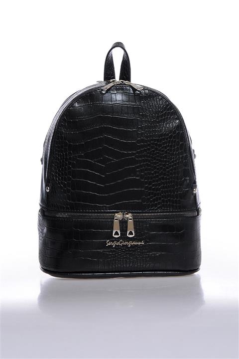 Sergio Giorgianni Luxury Sg1584 Siyah Krk Kadın Sırt Çantası