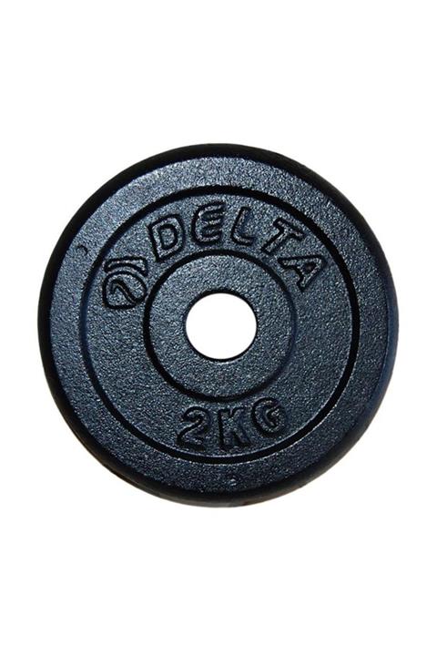 Delta 2 Kg X 2 Adet Siyah Döküm Plaka Çiftli Ağırlık Flanş