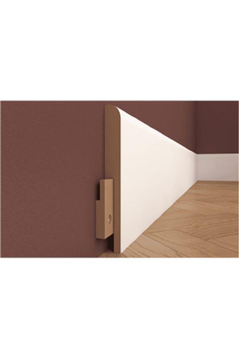 KALE Beyaz Pvc Süpürgelik 10 Cm