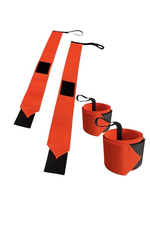 REMEGE Halter & Fitness & Crossfit Bilek Bandajı 50 cm X 5 cm  Wrist Wraps El Bilek Sargısı  1 Çift