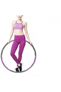 Leyaton Hulahoop Egzersiz Çemberi Bel Inceltici Jimnastik Çemberi 1.5 Kg Mor