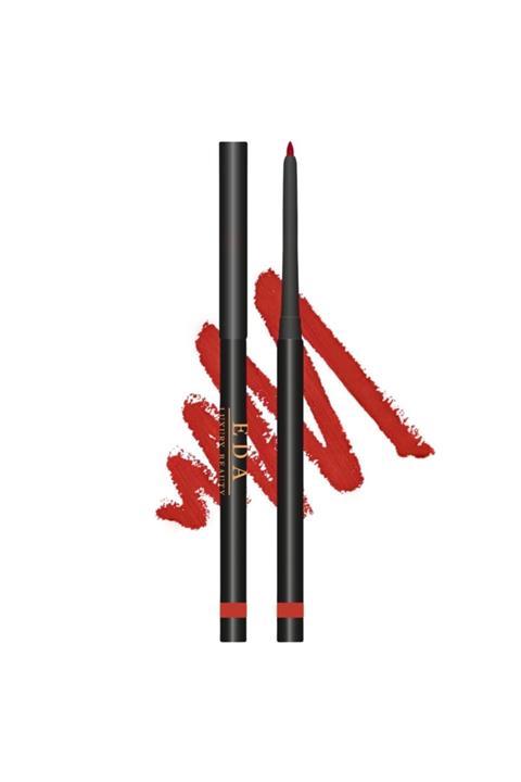 EDA LUXURY BEAUTY Kırmızı Automatic Lipliner Lüks Kremsi Yumuşak Kontür Dudak Kalemi Waterproof Vegan Lip Pencil