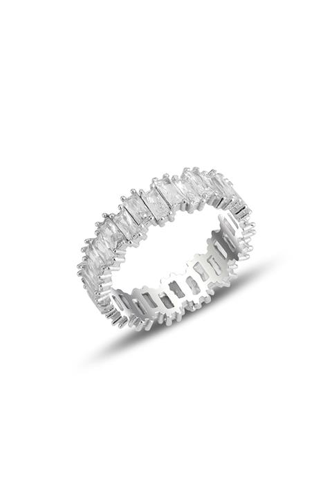 Söğütlü Silver Kadın Baget Taşlı Tamtur Yüzük SGTL2792