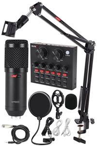 Lastvoice Bm800 Live Set Efektli Ses Kartı Mikrofon Stand Kayıt Canlı Yayın Seti (pc Ve Telefon)