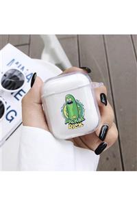 shoptocase I'm Pickle Rick Detaylı Şeffaf Airpods Kılıfı