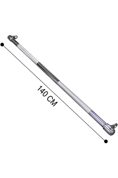 FinxSport Cable Crossover Çift Kancalı Düz Bar Aparatı