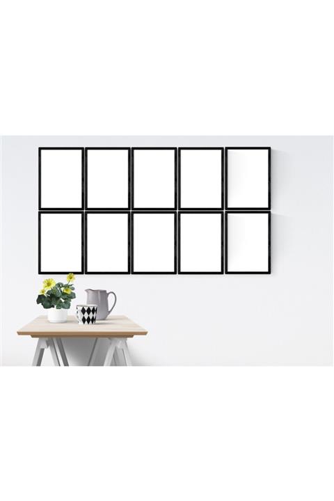 YED Frame A4 - 21x30cm Resim Çerçeve Seti - 10'lu - Siyah -