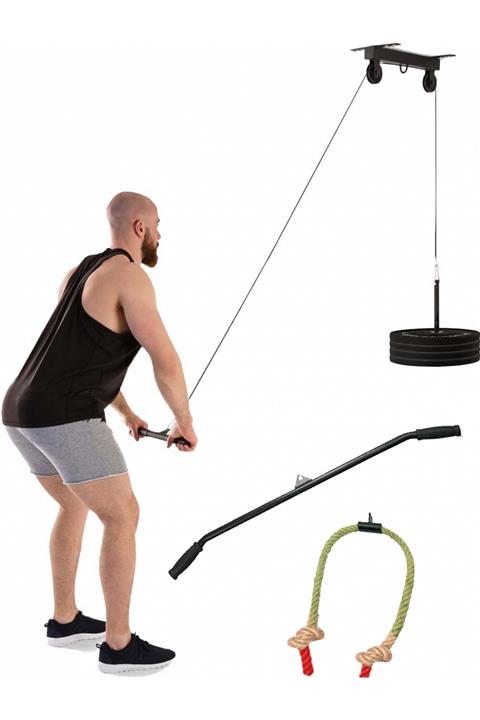 JTECH J-sport G02 Tavan Tipi Makaralı Halat Çekme Güç Istasyonu Set