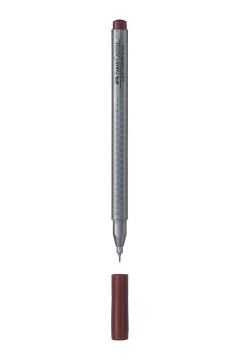 Faber Castell Kahverengi Fınepen Keçe Uçlu Kalem Grıp 0.4 mm