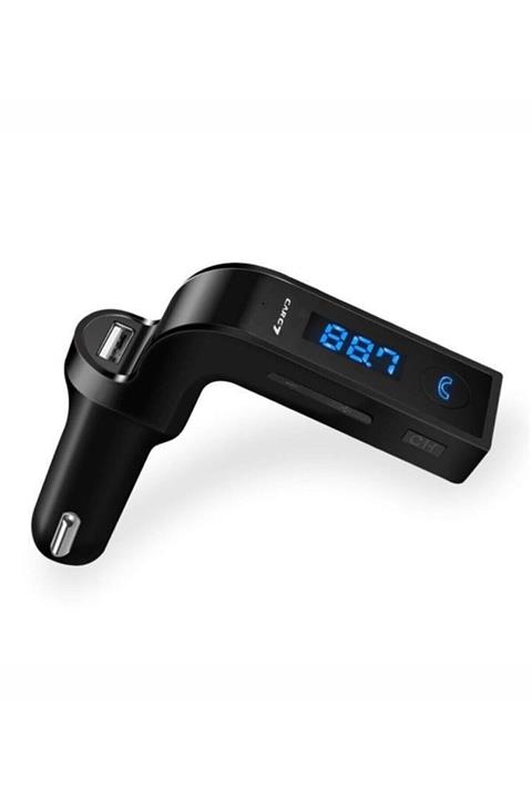 NOYİSKA Samsung Uyumlu Oto Mp3 Çalar Fm Transmitter Carg7 Çakmaklık Şarj Cihazı Araç Bluetooth Müzik Kiti